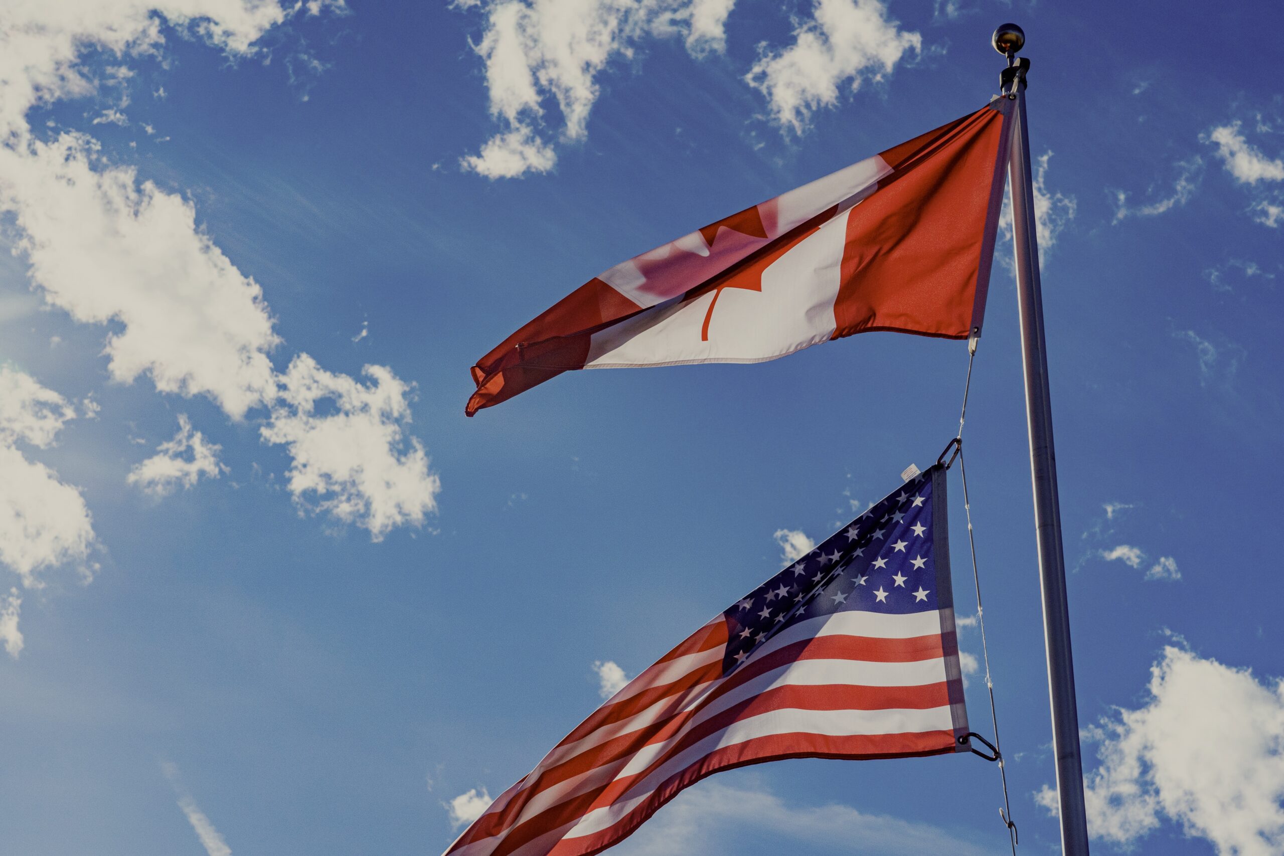 Canadian and USA flags for SIGMA SSPO testing.